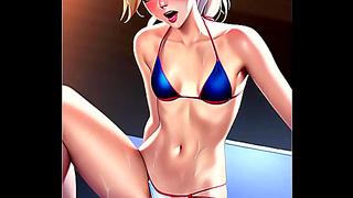 Blonde Beauty Reaches Ecstasy in Steamy Hentai Fantasy Scenes