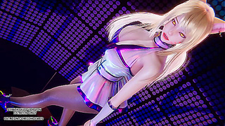 Ahri Dances Sensually in Colorful KPOP Routine – MMD Hentai 4K