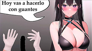 Expert Teacher Gives JOI Handjob Lesson with Gloved Touch Mastery