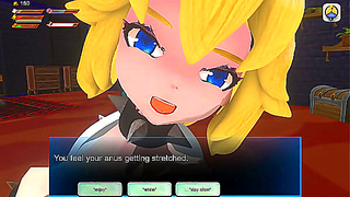 Bowsette Dominates with Dragon Girl in Steamy Femdom Threesome