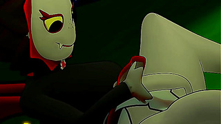 Vampire Sunflower Seduces Ghost in Steamy PVZ Encounter (Clothed)