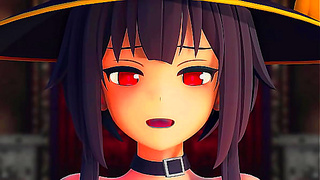 Megumin Dances Sensually in Helltaker-Inspired Strip Tease – MMD Animation