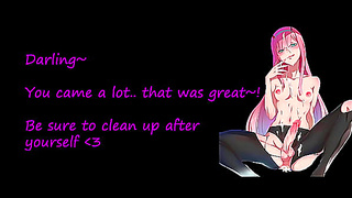 Zero Two Dominates with Dual Pleasure: Oral Anal Tease to the Rhythm