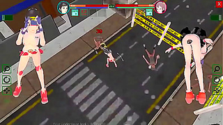 Two Female Guards Share Steamy Encounter in Futuristic Suppanuki Hentai Game