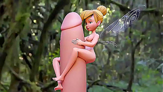 Tinker Bells Secret Thick Cock Revealed in Forbidden Pixie Fantasy