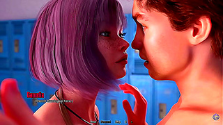 Student Spies on Sexy Teachers Curvy Booty in Naughty 3D School Fantasy
