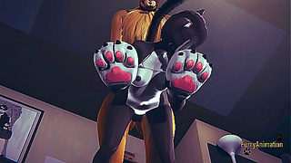 Fox Dominates Cat in Steamy Furry Hentai Encounter – Wild Creamie Climax