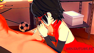Sarada Pleasures Naruto with Sensual Oral Service in Steamy Ninja Encounter