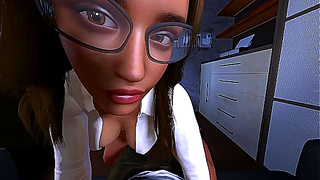 Steamy Office Encounter: Hot Secretary Seduction – 3D Hentai Fantasy
