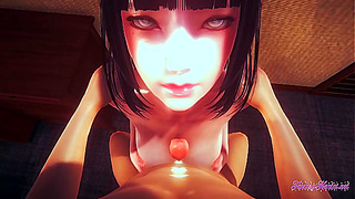 Hinata Pleasures Naruto with Busty Curves Hot Oral in Steamy 3D Fantasy