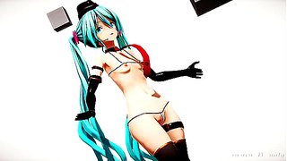 Hatsune Miku Takes Control in PINK CAT Tail Fantasy – MMD Hentai Delight