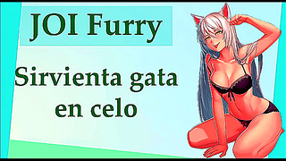 Furry JOI Mistress Seduces Horny Maid During Steamy Heat Cycle Fantasy
