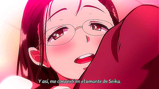 Glasses-Wearing Cutie Seduces Her Teacher in Steamy Hentai Classroom Encounter