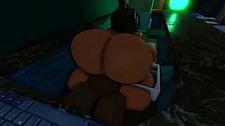 Librarians Secret Desire: Big Dick Fantasy Unfolds in Roblox World