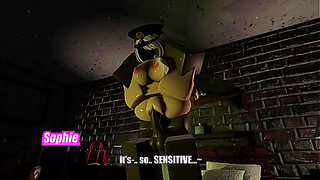 Roblox Teen Stretched Thin by Hidden Monster at Halloween Party