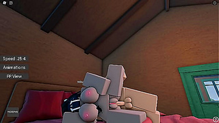Passionate Cabin Encounter with My Wife in Roblox Adventure