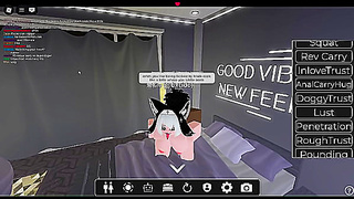 White Roblox Character Pleasured by BBC in Steamy Animation