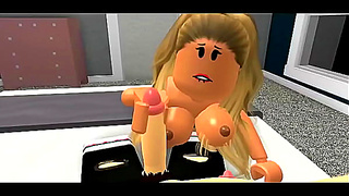 Roblox Gamer Seduces Busty Beauty in Steamy Virtual Encounter