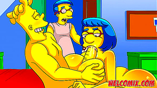 Bart Seduces His Friends Stepmom in Steamy Simpson Spoof xnxx