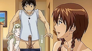 Step Sisters Seduce Their Teen Bro in Steamy Lesbian Hentai Flick Uncut Subbed