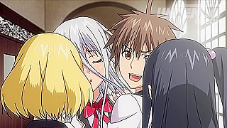 Naughty Schoolgirls Pleasure Their Teacher in Steamy Classroom Encounter