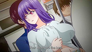 Shy Blue-Haired Milf Katsu Seduced by Sons Friend in Steamy Encounter