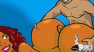 Ebony BBW MILF Takes Triple Penetration from Hung BBC Stallions
