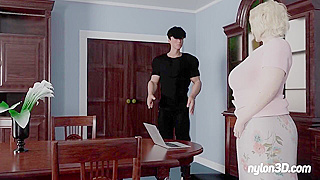 Tech Glitch Sparks Steamy Encounters with Horny Hentai Milf Technicians