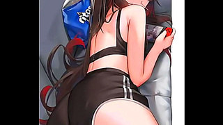 Hu Taos Steamy Solo Adventure in Genshin-Inspired Hentai Art