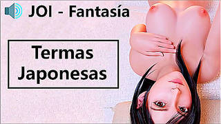 Japanese Spa JOI Hentai – Hot Springs Pleasure with Seductive Spanish Voice