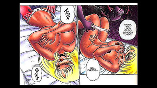 Voluptuous Goddess Dominates Submissive Slave in Steamy Hentai Bondage Tale