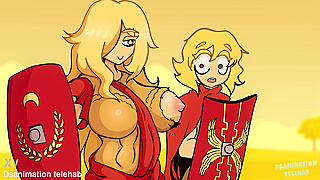 Empress in Boob Armor Battles Lust Power in Steamy Roman Fantasy