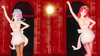 Touhou Girls Seduce Each Other in Steamy Dance Battle Fantasy