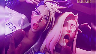 Epic Fantasy Encounter: Legendary Gamers Unite in Steamy Animated Roleplay
