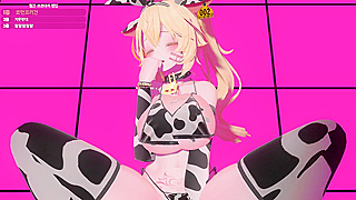 Hot Anime Stars Collide in Steamy MMD Encounter – Wild Virtual Fantasy Unleashed