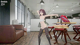 Gothic Teases with Seductive Dance - Red Hair Dark Desire Unleashed