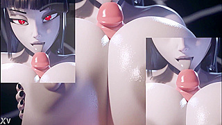Seductive Hentai Babe Teases with Busty Charm Mind-Blowing Handjob Pleasures