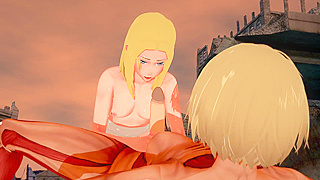 Futanari Titan Seduces Young Maiden in Steamy Fantasy Encounter