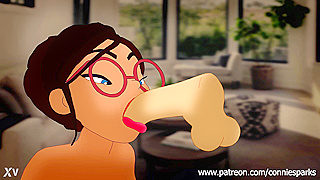 Anime Beauty Receives Steamy facial from Nerdy Glasses Girl in Hot Lesbian Encounter