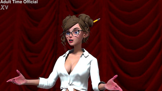 Coeds Take Dual Cock in Steamy College Theater DP Scene