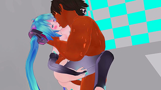 Anime Beauty Takes Massive Cock in Steamy 3D MMD Hentai Encounter