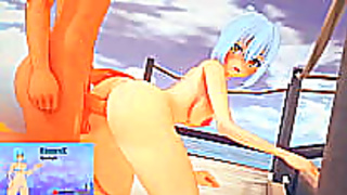 Maiden Pleasure: Cute Anime Babe Double Penetrated by Pokboys in Wild Anal Romp