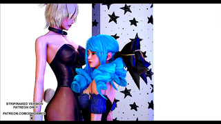 Big-Titted Teen Teases with Seductive Dance in Wild KPop-Inspired Hentai