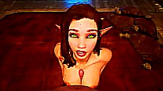 Elven Beauty Takes Deep Throat to Steaming Ass Ride in Vivid 3D Glory