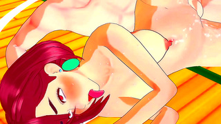 Momo Ayase Takes Rough Ride in Steamy 3D Hentai Squirt Fest