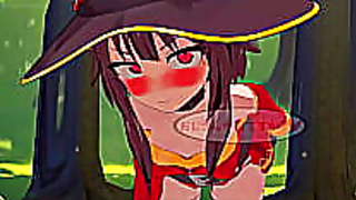 Megumin Pleasures Her Lover with Hot Blowjob Wild Ride in KoNoSuba Sex Scene
