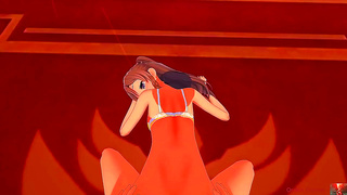 Big-Titted Anime Babe Takes Rough Ride to Mind-Blowing Climax