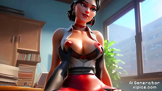 Sakurakos Busty Curves Meet Wild Passion in Steamy Hentai Encounter