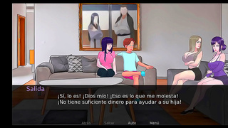 Busty French Milf Tempts Hero with Sultry Twerk in Hentai Adventure