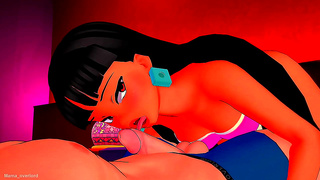 Blue-Haired Beauty Takes Deep Pleasure in Steamy Missionary Fuck – anime erotica